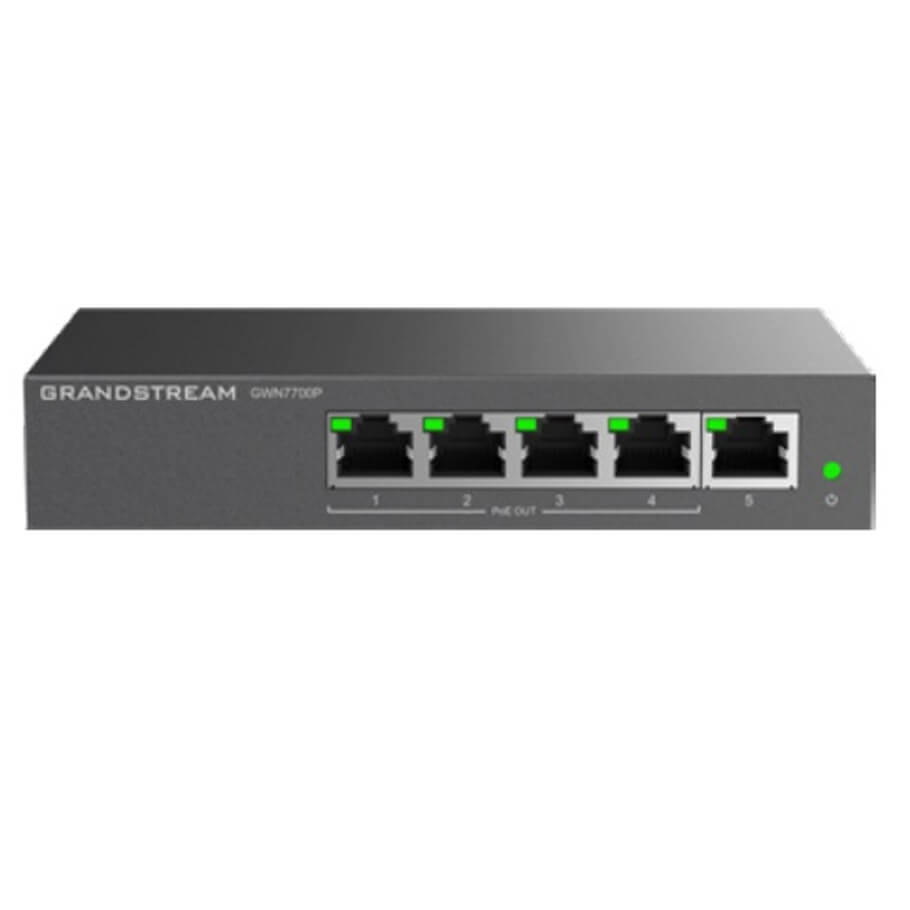 Switch 5 cổng PoE Gigabit Grandstream GWN7700P